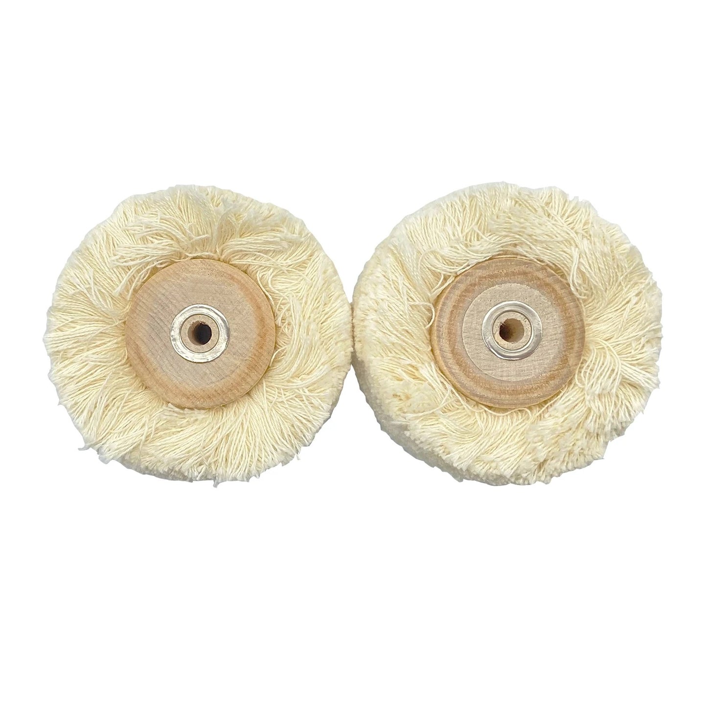 2pcs Dental Lab Laboratory Drill Brush Cotton Buff Diameter 80mm Consumable Latch Polishing Wheel Rotary Tools Wool Goat