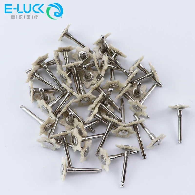 Dental Polishing Brush Laboratory Polisher Tools 2.35mm Shank Diameter Burs Goat Hair Brush Grinding Clinic Lab Tools