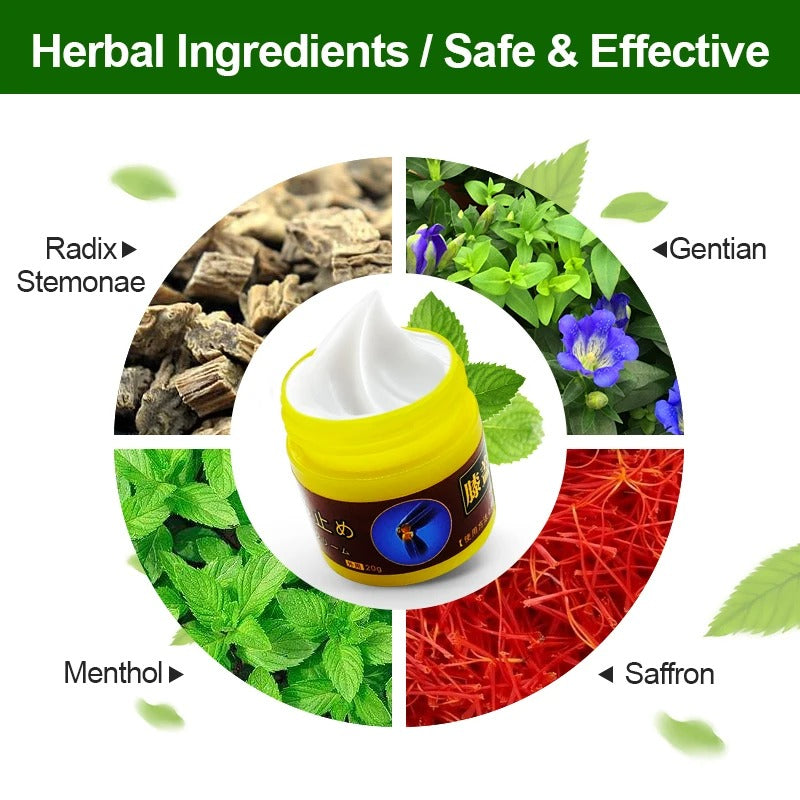 Pcs Knee Strong Pain Relief Cream Joint Neck Shoulder Back Ache Arthritis Muscle Pain Herbal Medicine Analgesic Ointment S045