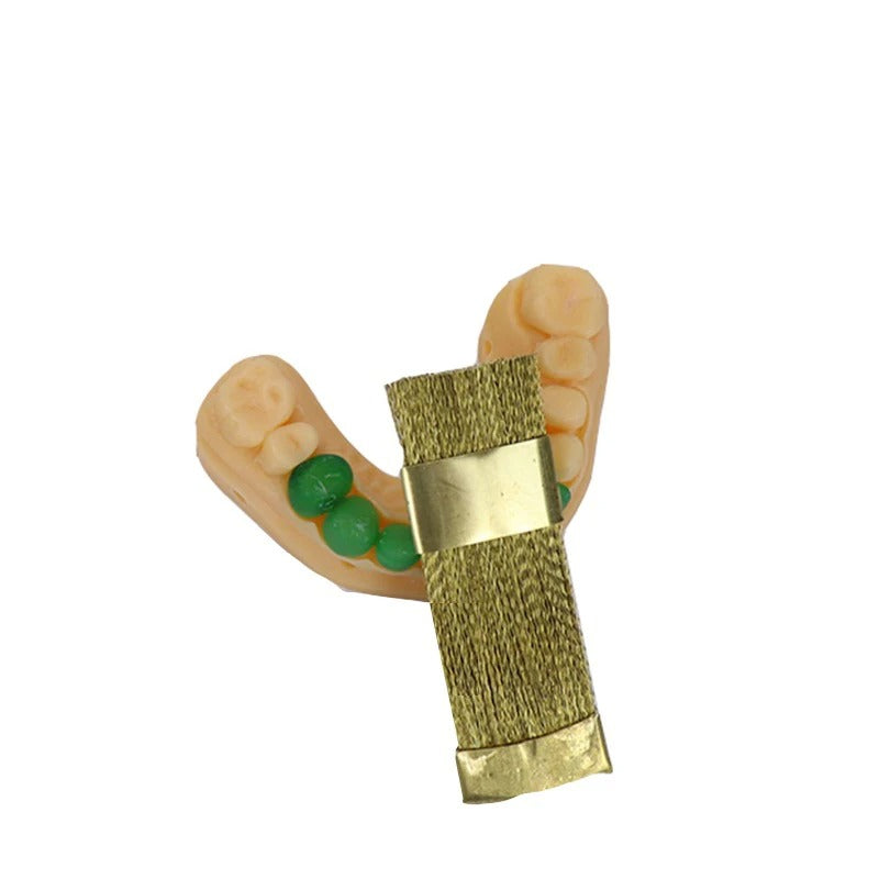 Dental Copper Wire Brush Polishing Drill Bit Cleaning Brush Wooden Handle Brass Wire Brush For Rust Paint Removal Clean Tool