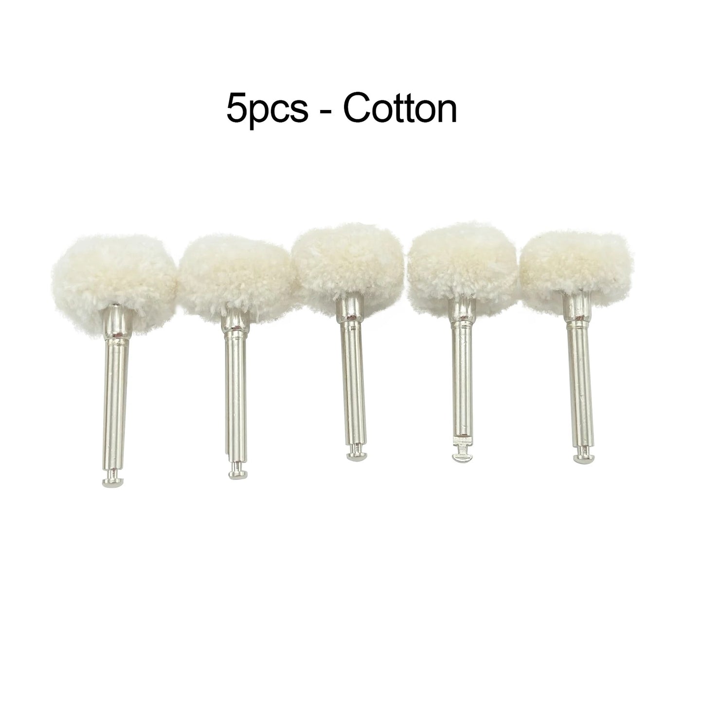 5pcs RA Shank Dental Polishing Brush Drill Wheel Materials Cotton Felt Goat Wool Alumina Tools Dia 10mm Handpiece Rotary Tools