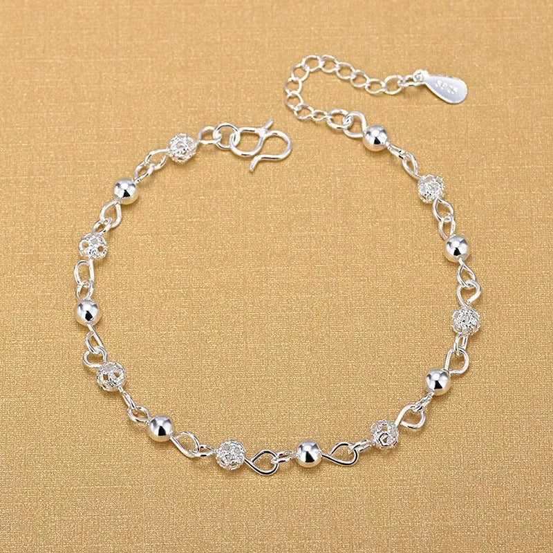 Fashion 925 Sterling Silver Bracelets For Women Luxury Original Designer Hollow Lantern Ball Charm Bracelets Beautiful Jewelry