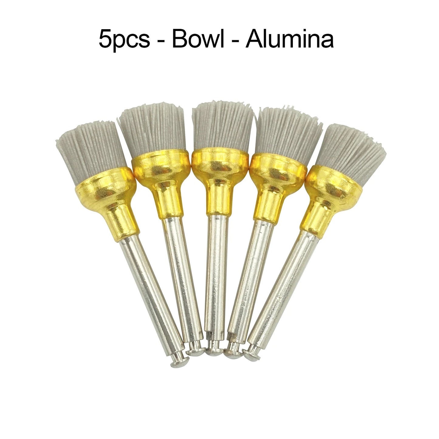 5pcs RA Shank Dental Polishing Brush Drill Wheel Materials Cotton Felt Goat Wool Alumina Tools Dia 10mm Handpiece Rotary Tools
